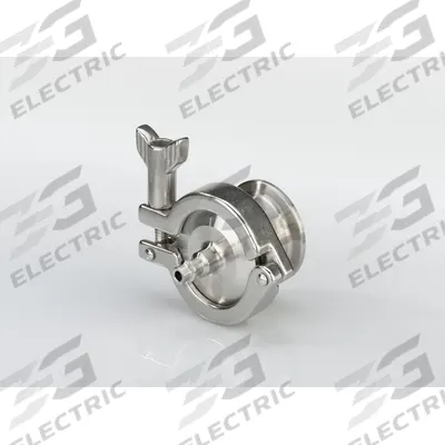VNE Air Blow Check Valve: Poppet, Inline Valve Body, 2 in Pipe Size, For Fluids Media - 3-A Certified Stainless Steel Air Blow Check Valves