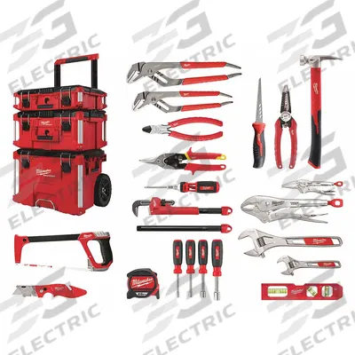 MILWAUKEE Maintenance Tool Kit: 22 Total Pcs - Plumbing Maintenance Tool Sets