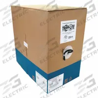 EATON TRIPP LITE Bulk Ethernet Cable: 1,000 ft Cable Lg, 23 AWG, Riser, Black, PVC, N223-01K-BK, 6A. Key specifications — Conductor Gauge: 23 AWG; Jacket Material: PVC; Brand: EATON TRIPP LITE.