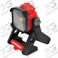 CRAFTSMAN Flashlight: 20V MAX*, Flashlight, 1,825 lm Max., 2 Modes, Kick Stand, 20V DC (MPN CMCL030B). Key specifications — attr1291482: Tool Only.