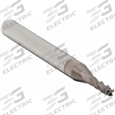 APPROVED VENDOR Square End Mill: Carbide, TiCN Coated, 4 Flute, 1/32" Mill Dia, 1/8" LOC - General Purpose Carbide Square End Mills