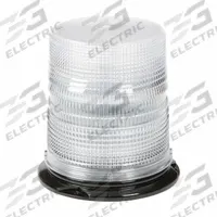 GROTE Flashing Beacon: Flashing Beacon, Amber, 6 3/8 in Overall Wd, 6 11/16 in Overall Ht, LED (MPN 78050). Key specifications — Operating Voltage: 12 to 24V DC; Number of Flash Patterns: 12; Electrical Connection: Blunt Cut Wires; Mount Type: Screw; Brand: GROTE; Shape: Round; Lighting SAE Class Rating: SAE Class 1.