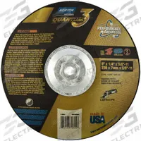 NORTON Depressed Center Wheel: Type 28, 9" x 1/4" x 5/8"-11, Ceramic, 20 Grit, Quantum 3 SG (MPN 66253370804). Key specifications — Series: Quantum 3 SG; Brand: NORTON.