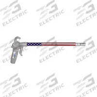 GUARDAIR Air Gun: Pistol-Grip Grip, Aluminum, 1/4 in Female NPT, 1 Nozzle(s), Straight, Focused (MPN 75LJ012AAUS). Key specifications — attr1328526: Aluminum; attr1328500: Extension and Nozzle; attr1328508: GUARDAIR; attr1328515: No; attr1328533: Yes.