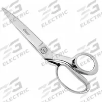 CLAUSS Fabric Shears: Right-Hand, 10 in Overall Lg, Straight, Steel, Pointed, Silver, Offset Handle (MPN 10740). Key specifications — attr308500: Steel; attr308502: Silver; attr308505: Right-Hand; attr308522: Canvas; attr324896: CLAUSS.