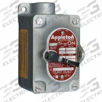 APPLETON ELECTRIC Tumbler Switch: 1 Gang, 4-Way, 20 A, 277 V AC, Dead-End Hub, 3/4 in Hub Size (MPN EDS175-F4W). Key specifications — Brand: APPLETON ELECTRIC.