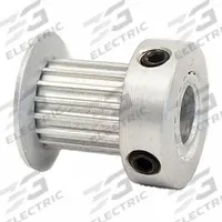 DAYTON Timing Pulley: Modified Curvilinear, Fixed, For GT Timing Belt Section, For 9 mm Belt Wd (MPN 17-2P09-6CA3). Key specifications — Brand: DAYTON; Finish: Clear Anodized; For Belt Series: Powerhouse®.