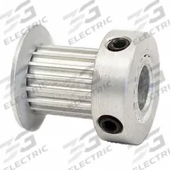 DAYTON Timing Pulley: Modified Curvilinear, Fixed, For GT Timing Belt Section, For 9 mm Belt Wd (MPN 17-2P09-6CA3). Key specifications — Brand: DAYTON; Finish: Clear Anodized; For Belt Series: Powerhouse®.