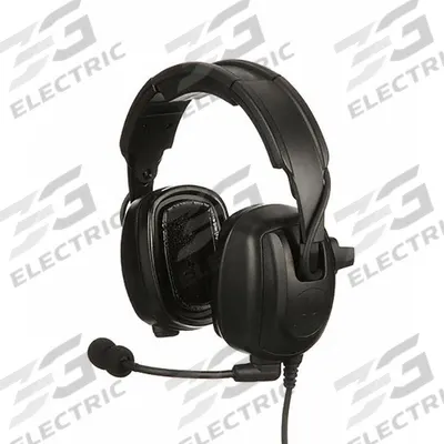 MOTOROLA Over the Head Headset: Over-the-Head Earmuff, 25 dB NRR, 2-Pin, Listen/Talk - Over-the-Head Headsets for Communication
