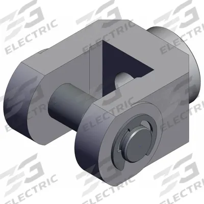 SMC Rod Clevis Kit: Clevis, Fits 2 in_2 1/2 in Bore Dia - Clevis Mounting Hardware