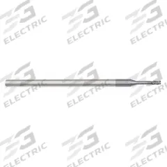 APPROVED VENDOR Corner Chamfer End Mill: Carbide, AlTiN Coated, 3 Flute, 1/32" Mill Dia, 1/16" LOC (MPN 251-003015B)
