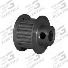 DAYTON Timing Pulley: Modified Curvilinear, Fixed, For GT Timing Belt Section, For 9 mm Belt Wd (MPN 13-5P09M6FA6). Key specifications — Brand: DAYTON; Finish: Clear Anodized; For Belt Series: Powerhouse®.
