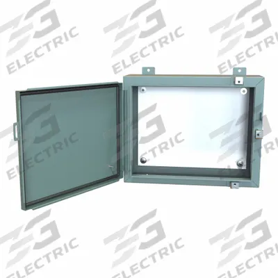 HAMMOND Electrical Enclosure: Steel, 16 in x 20 in x 6 in, NEMA 12/13/3R/4, w/Panel - Steel Washdown Enclosures