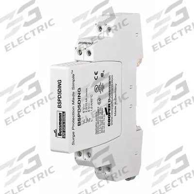 BUSSMANN Universal Surge Protection Device: Single Phase, 5V DC, 4 Poles, 4 Wires - DIN Rail Internal-Mount Data & Signal SPDs