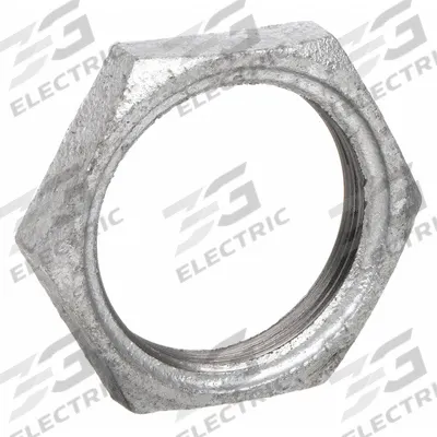APPROVED VENDOR Locknut: Locknut, 3/4 in, NPT Threaded, Malleable Iron (MPN 5P980) - Medium-Pressure Threaded Pipe Fittings