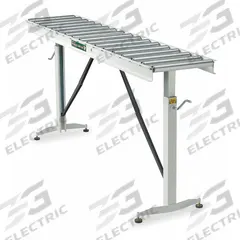 APPROVED VENDOR Material Support Table: 22 in Roller Wd, 15 in Overall Wd, 26 1/2 in Min. Ht, Steel (MPN HRT-70). Key specifications — Brand: APPROVED VENDOR; Stand Material: Steel; Color: White; Overall Length: 5 ft 6 in.