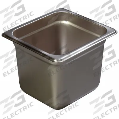 CARLISLE Food Pan: Sixth Size, Rectangular, 24 ga Gauge, 3.9 qt Capacity - Steam Table Pans