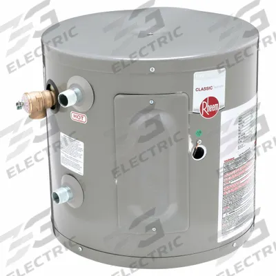 RHEEM Electric Water Heater: 120V AC, 6 gal, 2,000 W, Single Phase, 15.25 in Ht - Compact Commercial Electric Water Heaters