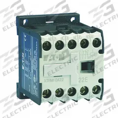 EATON IEC Mini Control Relay: DIN-Rail Relay Mounting, 240V AC Coil Volt, 2NO/2NC, 10 A (MPN XTRM10A22B). Key specifications — Brand: EATON.