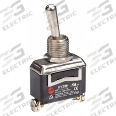 APPROVED VENDOR Toggle Switch: 2 Position, 2 Connections, SPST, Screw Terminals Connection (MPN 2VLN5). Key specifications — AC Contact Rating: 20 A @ 125 V; Switch Function Configuration: On/Off; Brand: APPROVED VENDOR; Series: HY29; Horsepower: 2 hp.