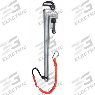 PROTO Pipe Wrench: Aluminum, 2 in Jaw Capacity, Serrated, 12 in Overall Lg - Straight Pipe Wrenches
