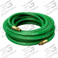 Oxygen Hose Assembly: 1/2 in Hose Inside Dia., Green, Male x Male, 15 ft Hose Lg, MNPT x MNPT (MPN OXR05020-15MM). Key specifications — Hose Color: Green; Fitting Type: Male x Male; Brand: CONTINENTAL.
