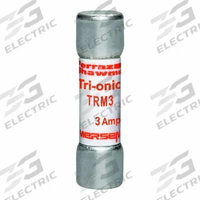 MERSEN Fuse: TRM Series, Midget, Time-Delay, 3 A, 250 V AC, 13/32 in x 1 1/2 in - Time-Delay Cylindrical Fuses