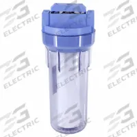 CULLIGAN Water Filtration System: 5 micron, 4 gpm, 3/4 in, NPT, 13 1/4 in Overall Ht (MPN HF-360B). Key specifications — Reduces: Rust; Filter Media: Polypropylene; Brand: CULLIGAN; Color: Clear; Connection Type: NPT.