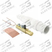 Single Pole Inline: Male, White, 600V AC/600V DC, 190 A, Double Set Screw Termination, 16 Series (MPN 16D44-UW). Key specifications — Gender: Male; Series: 16; Brand: LEVITON.