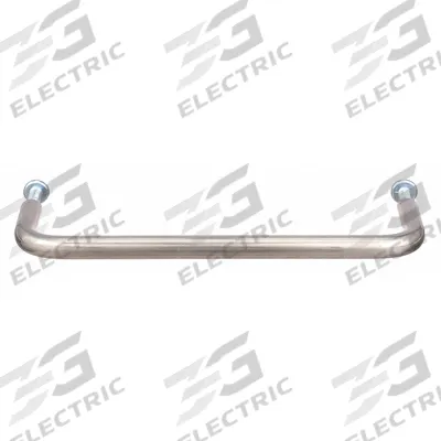 MONROE PMP Pull Handle: Threaded Holes, Stainless Steel, Silver, #10-32 Screw Size - Standard Pull Handles
