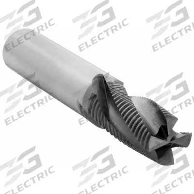 WIDIA HANITA Roughing End Mill: Carbide, AlTiN Coated, 4 Flute, Fine Pitch, 1" Mill Dia - Corner-Chamfer Carbide Roughing End Mills for Steel & Cast Iron