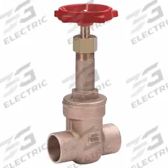 MILWAUKEE VALVE Gate Valve: 2 1/2 in, Bronze, Rising, Sweat x Sweat, 200 psi Max. Pressure (CWP) (MPN 149 2-1/2"). Key specifications — Wedge Material: Bronze; Brand: MILWAUKEE VALVE; Bonnet Material: Bronze.