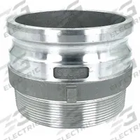 Cam and Groove Adapter: 5 in Coupling Size, 5 in Hose Fitting Size, 5"-8 Thread Size, MNPT (MPN PLE39). Key specifications — Thread Size: 5"-8; Fitting Type: MNPT; Brand: APPROVED VENDOR.