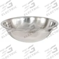CRESTWARE Mixing Bowl: 3 qt Capacity, Stainless Steel, 9 3/8 in Outside Dia, Silver (MPN MB03). Key specifications — Brand: CRESTWARE; Material: Stainless Steel.
