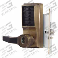 KABA SIMPLEX Mechanical Push Button Lockset: ADA Compliant, Brass (MPN L8148B-05-41). Key specifications — Product Type: Mechanical Push Button Lockset; Manufacturer Part Number: L8148B-05-41; Key Override Options: Best and Equivalents (6 or 7-Pin length) Not Included.