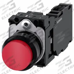 SIEMENS Extended Push Button Operator: Non-Illuminated, Extended Profile, Non-Metallic, 22 mm (MPN 3SU1100-0BB20-1FA0). Key specifications — Brand: SIEMENS; Action: Momentary; Series: 3SU; Push Button Material Type: Non-Metallic.