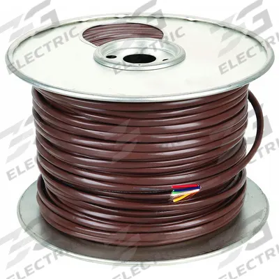 SOUTHWIRE Thermostat Wire: 20 AWG Conductor Size, 5 Conductors, 250 ft Overall Lg - Nonplenum-Rated Thermostat Wires