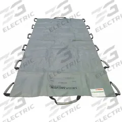 MEGAMOVER Portable Patient Transport Unit: 1,000 lb Patient Load Capacity, 80 in Overall Lg (MPN 73253). Key specifications — Product Type: Portable Patient Transport Unit; Material: Non-Woven Polypropylene; Color: Gray; Brand: MEGAMOVER.
