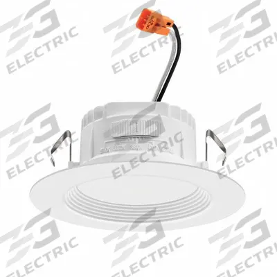 LED Baffle Trim Kit: 4 in Dia, 620 lm, 2700K/3000K/3500K/4000K/5000K, 7.2 W - Universal Trim Modules