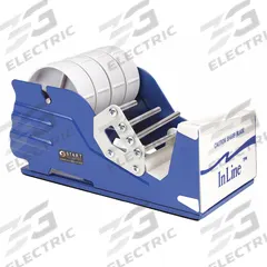 START INTERNATIONAL Tape Dispenser: For 4 in Max Tape Wd, For 3 in Tape Core Dia, Ergonomic (MPN SL7346). Key specifications — Handle Grips: Ergonomic; Brand: START INTERNATIONAL.