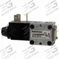AVENTICS Solenoid Air Control Valve: Series L01, Single Solenoid, Four-Way / Two-Position, 24V DC (MPN L01SA4594017N61). Key specifications — attr1076719: L01SA4594017N61; attr1076777: Non-Locking; attr1076785: Solenoid Air Control Valve; attr1076787: Spring Return; attr1076800: 24V DC; attr1076739: Plug-In.