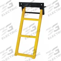 BUYERS PRODUCTS Retractable Truck Step: 14 1/4 in Step Wd, 2 1/4 in Step Dp, Steel, Yellow (MPN RS3Y). Key specifications — Material: Steel; Color: Yellow; Step Tread: Non-Slip.