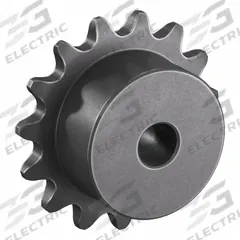 TSUBAKI Sprocket: One-Sided Hub, For Single Strands, 25, 15 Teeth, 1.203 in Pitch Dia, Steel (MPN 25B15). Key specifications — Brand: TSUBAKI.