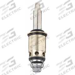 CHICAGO FAUCETS Cartridge: Use with Hot/Cold Water, Brass, Compression, (12) Cartridges, 12 PK (MPN 377-XTLHBL12JKABNF). Key specifications — For Water Temperature: Hot/Cold; Compatible Brand: Chicago Faucets; Product Type: Cartridge; Includes: (12) Cartridges; Material: Brass.