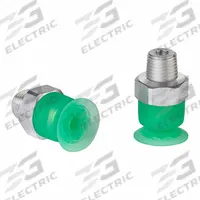 SCHMALZ Vacuum Pad Assembly: Flat, 1/8 in NPT Vacuum Port, 16 mm Pad Dia, Food Grade Silicone Rubber (MPN 10.01.01.14949). Key specifications — attr1019136: 10.01.01.14949; attr1019138: SCHMALZ; attr1019139: 55 A.