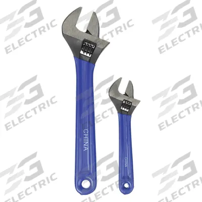WESTWARD Adjustable Wrench Set: Alloy Steel, Black Phosphate - General Purpose Adjustable Wrench Sets