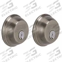 SCHLAGE Deadbolt Lock: Cylindrical, 1 3/8 in Door Thick - Max, Nickel (MPN B62N 620). Key specifications — ADA Compliant: No; Brand: SCHLAGE; Cylinder Core Type: Conventional Core Cylinder; Finish: Satin Nickel-Plated, Blackened, Satin Relieved, Clear Coated; Keyway Type: C; Visual Indicator Message: No Message; Includes Core: Core Included; Ligature Resistance: Not Ligature-Resistant.