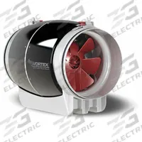 In-Line Duct Fan: 10 in Duct, 120V AC, 1 Ph, 60 Hz Freq, Polycarbonate (MPN S-1000). Key specifications — Includes: Mounting Bracket; Brand: PANASONIC; Speed Controllable: Yes; High-Efficiency Motor: Yes; Housing Material: Polycarbonate; Nameplate Voltage: 120V AC; Number of Speeds: Variable; High-Efficiency Motor_Broad: High-Efficiency Motor.
