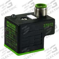 MURRELEKTRONIK Solenoid Coil Connector: DIN 43650 Form A, 24V AC/DC, M12, Indicator Light Included (MPN 7000-41301-0000000). Key specifications — attr1078676: MURRELEKTRONIK; attr1078675: 7000-41301-0000000; attr1078682: DIN 43650 Form A; attr1078690: Indicator Light Included; attr1078697: M12; attr1078703: 24V AC/DC.