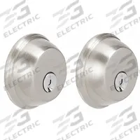 SCHLAGE Deadbolt Lock: Cylindrical, 1 3/8 in Door Thick - Max, Nickel (MPN B62N 619 KA4). Key specifications — ADA Compliant: No; Brand: SCHLAGE; Cylinder Core Type: Conventional Core Cylinder; Finish: Satin Nickel-Plated, Clear Coated; Keyway Type: C; Visual Indicator Message: No Message; Includes Core: Core Included; Ligature Resistance: Not Ligature-Resistant.